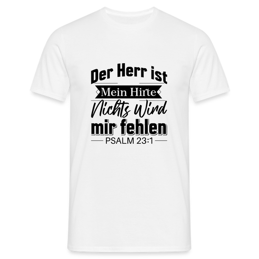 T-Shirt "Der Herr ist mein Hirte" - Psalm 23 [Die Bibel] - white